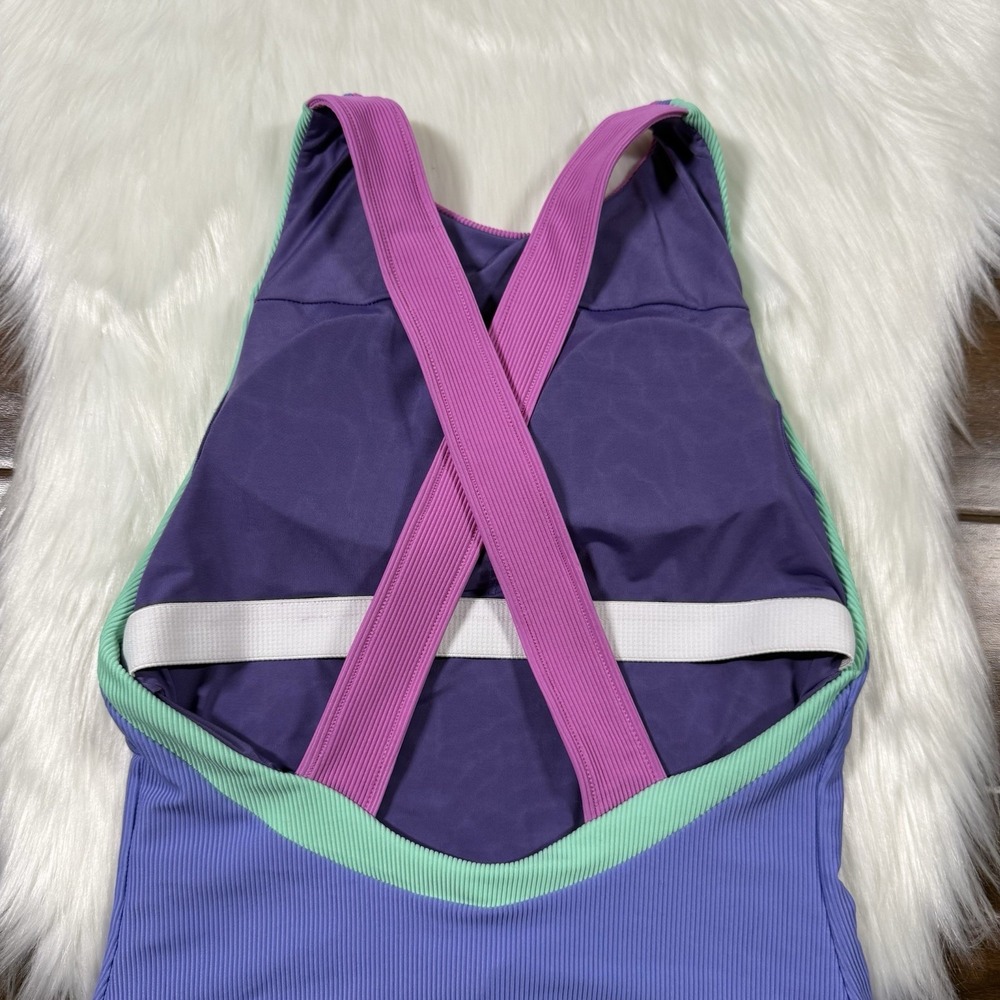 Beach Riot Size XS High Tide Color‎ Block Ribbed Steph One Piece Swimsuit - Picture 8 of 11